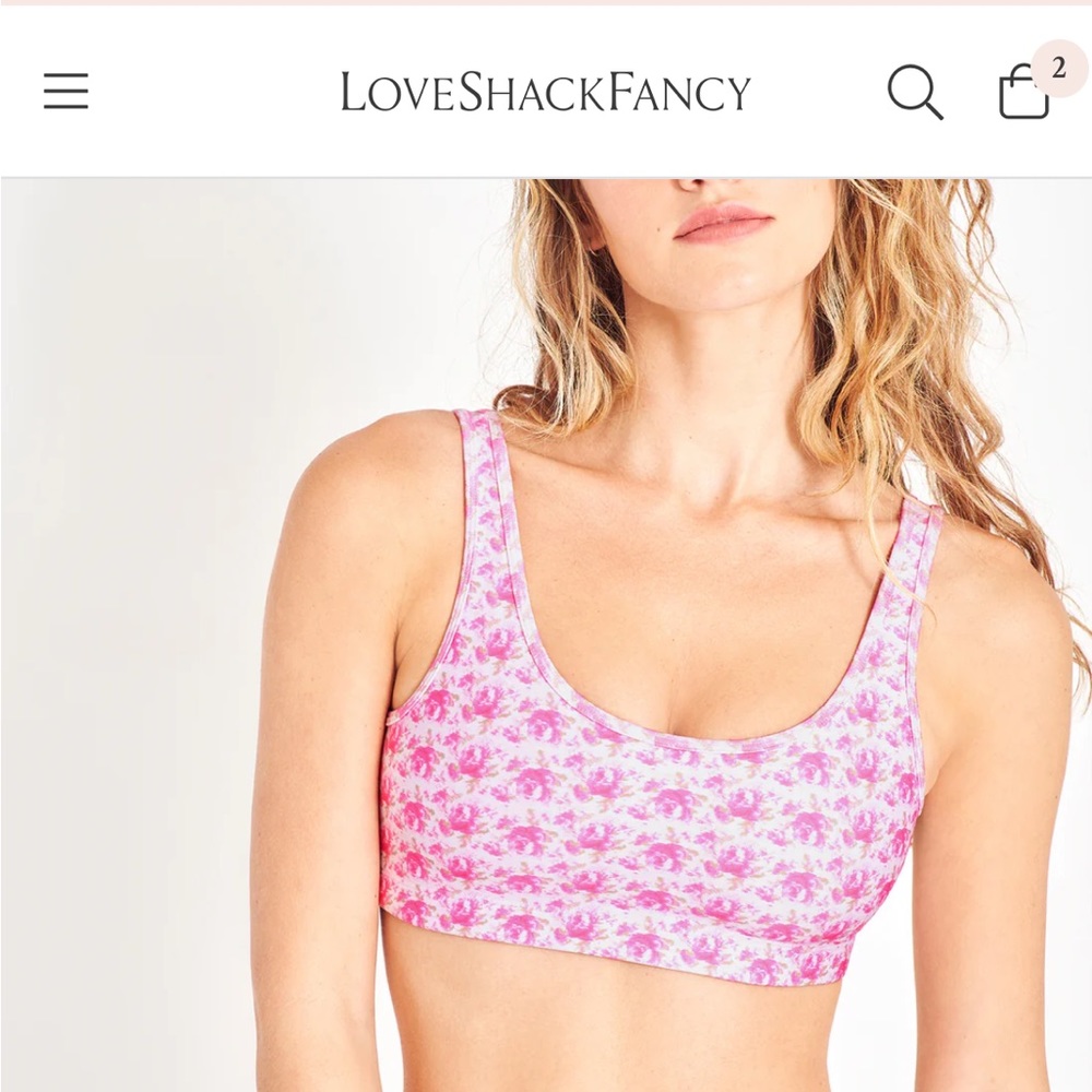 Love shack sports bra size small